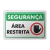 Placa Segurança - Área Restrita - comprar online