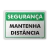 Placa Segurança - Mantenha Distância - comprar online