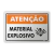 Placa Atenção - Material Explosivo - comprar online