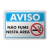 Placa Aviso - Não Fume Nesta Área - comprar online