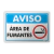 Placa Aviso - Área de Fumantes - comprar online