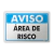 Placa Aviso - Área de Risco - comprar online