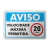 Placa Aviso - Velocidade Máxima Permitida 20km/h - comprar online