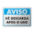 Placa Aviso - Dê Descarga Após o Uso - comprar online