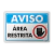 Placa Aviso - Área Restrita - comprar online