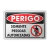 Placa Perigo - Somente Pessoas Autorizadas - comprar online