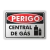 Placa Perigo - Central de Gás - comprar online