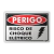 Placa Perigo - Risco de Choque Elétrico - comprar online