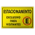 Placa - Estacionamento Exclusivo para Visitantes