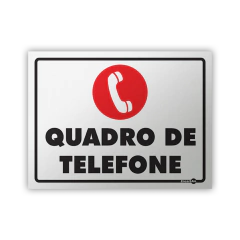 Placa - Quadro de Telefone