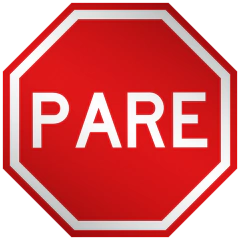 Placa R1 Parada Obrigatória