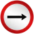Placa R24a Sentido de circulação da via