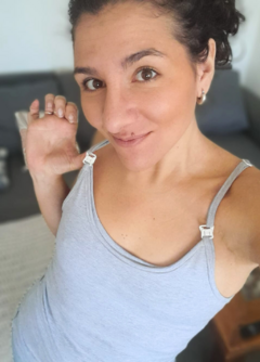 Musculosa Amamantar Vero Gris en internet