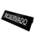 PLACA RESERVADO PRETO - CARTAZES