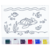 TELA PARA PINTURA 30X40 KIT RISC+ 6 GUACHE TARTARUGA - CORTIARTE