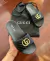 CHINELO SLIDE GUCCI GG PRETO - EXCLUSIVE OUTLET