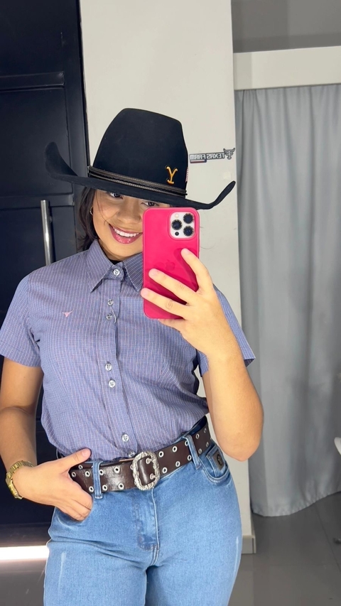 camisa laço forte manga curta feminina - comprar online