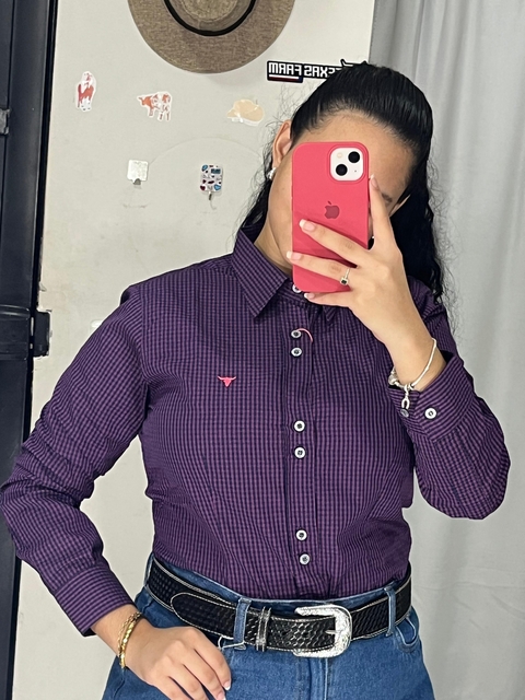 camisa laço forte manga longa feminina - comprar online