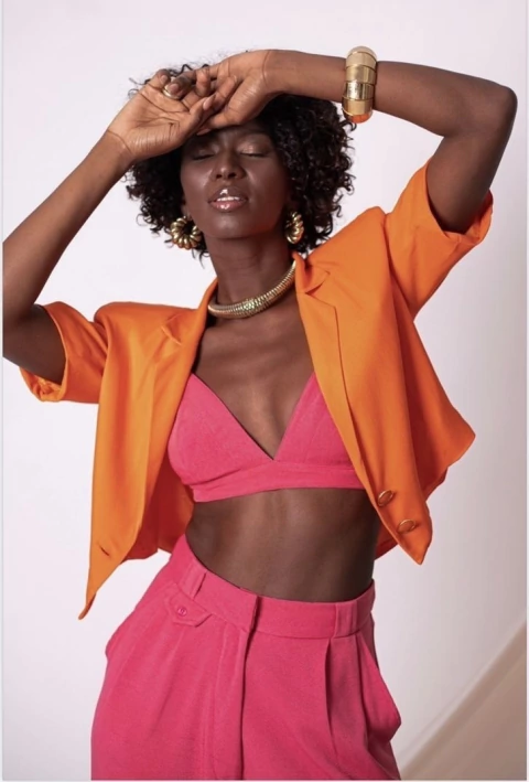 BLAZER IBIZA TANGERINE