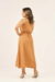 Vestido Feminino Linho Natural Midi Chloe - comprar online