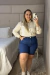 Bermuda Feminina Jeans com Elastano Plus Size