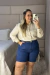 Bermuda Feminina Jeans com Elastano Plus Size - Lei Atual