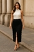 Saia Midi Sarja Maite Cor Preto - comprar online