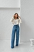 Calça Feminina Jeans Wide Leg Betina com Elastano na internet