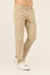 Calça Masculina Sarja com elastano Davi Cor Caqui - Lei Atual