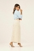 Saia Feminina Midi com elastano Linho Isabella - comprar online