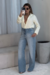 Imagem do Calça Wide Leg Jeans com Elastano Ella