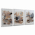 Quadro Decorativo Abstrato Triplo 456068447 - comprar online