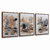 Quadro Decorativo Abstrato Triplo 456068447 - Visual Quadros