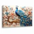 Quadro Decorativo Abstrato Pavão - comprar online