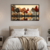 Quadro Decorativo Natureza Pintura de Árvores e Lago