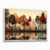 Quadro Decorativo Natureza Pintura de Árvores e Lago - Visual Quadros