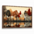Quadro Decorativo Natureza Pintura de Árvores e Lago na internet