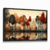 Quadro Decorativo Natureza Pintura de Árvores e Lago - loja online