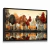 Quadro Decorativo Natureza Pintura de Árvores e Lago - loja online