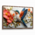 Quadro Decorativo Beija-Flor Floral 3D