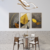 Quadro Decorativo Kit 3 Telas, Abstrato Folhas Ferrugem