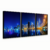 Quadro Decorativo Kit 3 Telas Dubai Night - loja online