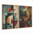 Quadro Decorativo Kit 2 Quadro Abstrato Textura - comprar online