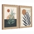 Quadro Decorativo Kit 2 Quadros Abstrato Folhas e o Sol na internet