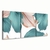 Quadro Decorativo Kit 3 Telas Floral Azul e Rosa - comprar online