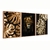 Imagem do Quadro Decorativo Kit 3 Telas, Costela de Adão e Leão