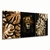 Quadro Decorativo Kit 3 Telas, Costela de Adão e Leão - comprar online