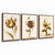 Quadro Decorativo Floral Triplo 583136296 - Visual Quadros