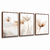 Quadro Decorativo Floral Triplo 661128534 - Visual Quadros