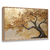 Quadro Decorativo Floral Árvore Dourada